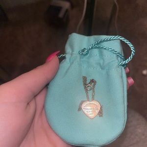 Tiffany & Co heart tag double chain bracelet